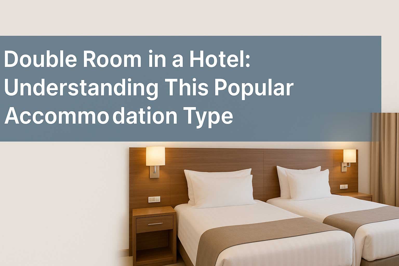 Double Room in a Hotel: Understanding This Popular Accommodation Type