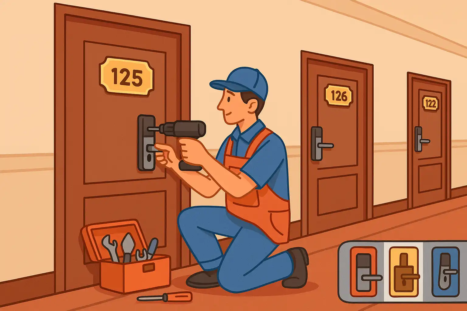 Requisiti di sicurezza e conformità per i sistemi di chiusura degli hotel