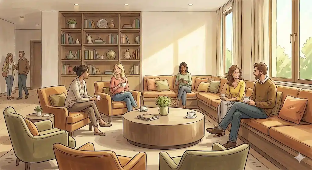3. Espacios comunes: de sala de espera a sala de estar