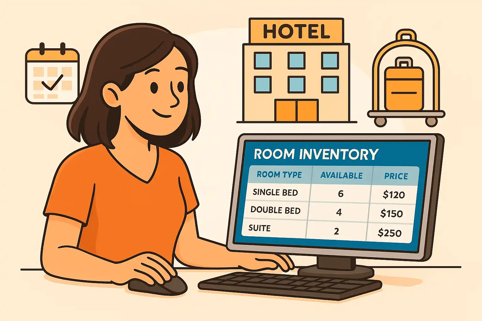 Inventario de habitaciones de hotel: Maximizar la disponibilidad y los ingresos