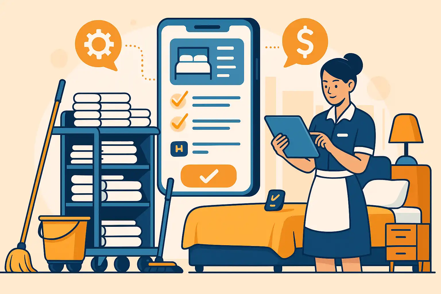 Tecnologia per il servizio di pulizia: Impatto sulle operazioni e sui costi dell'hotel