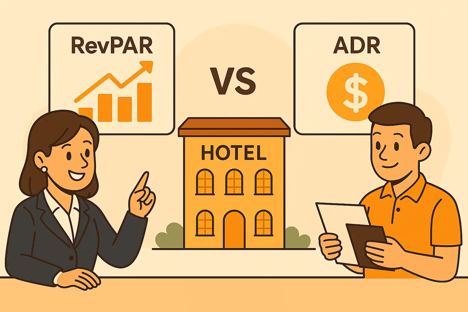 RevPAR vs ADR : comprendre les principales différences