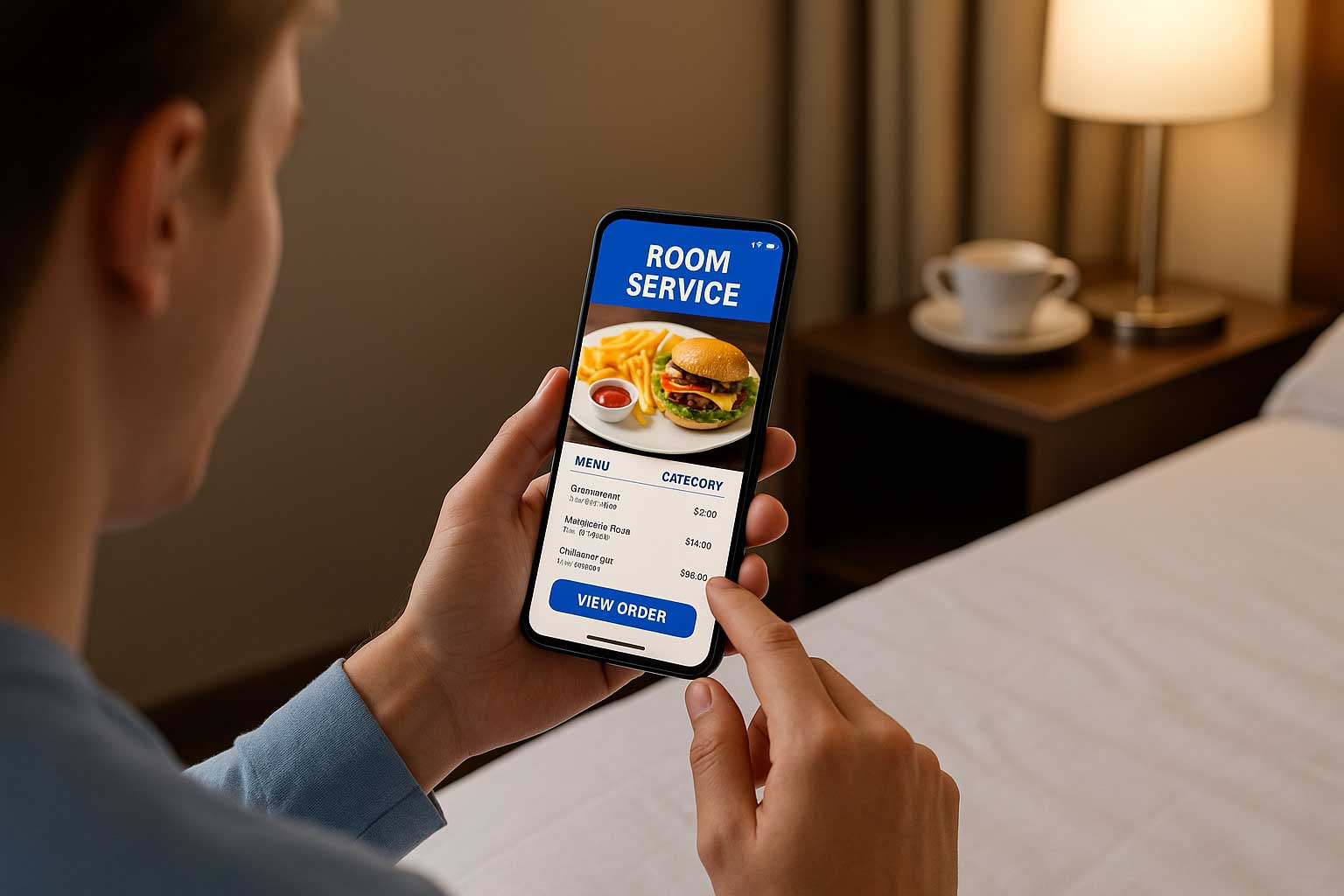 What is a room service application?
